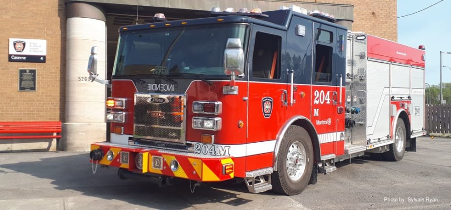 Pierce Pumpers Delivered to Montreal Fire Department