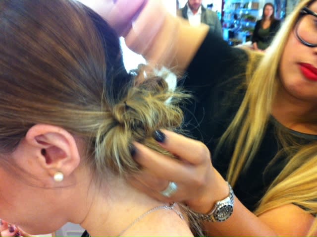 HOW TO: A Low, Chic, Textured Chignon