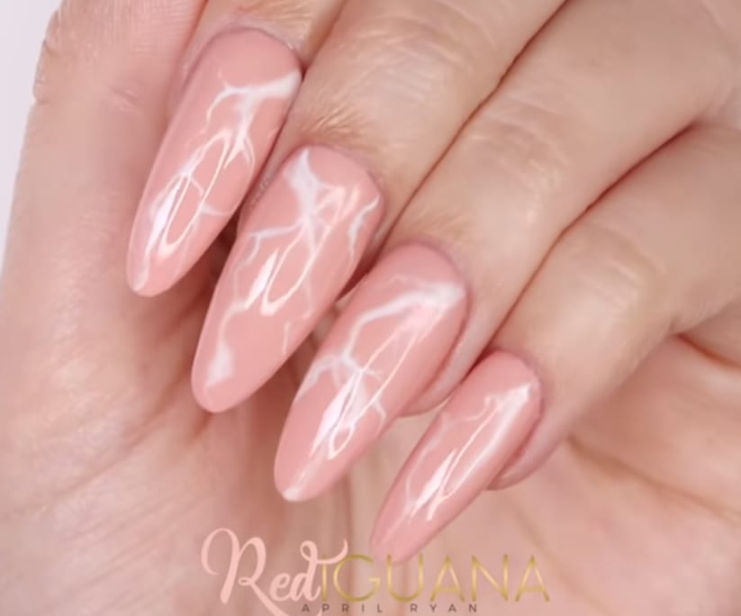 Pink Marble Nail Art Tutorial