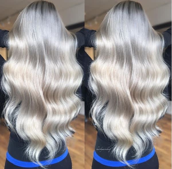 White Waves:  Cool, Platinum Blonde