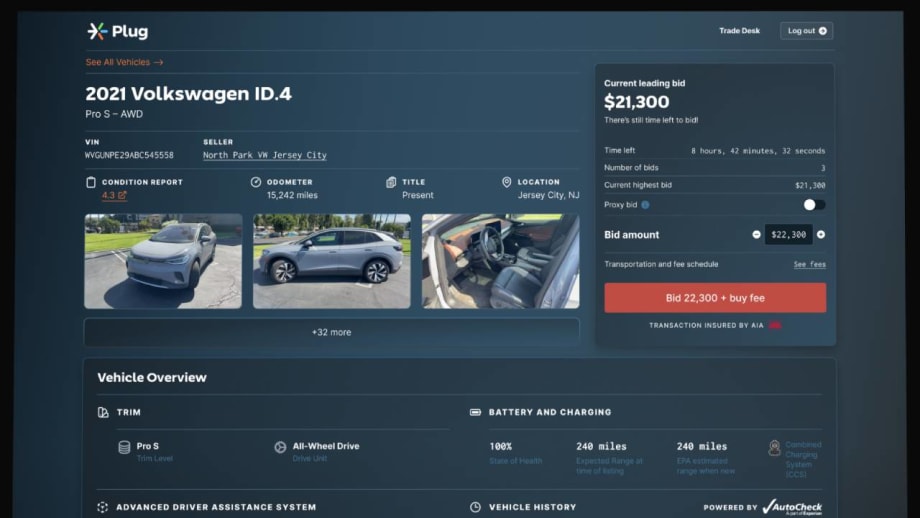 Plug Opens Online EV-Exclusive Trade-In Service