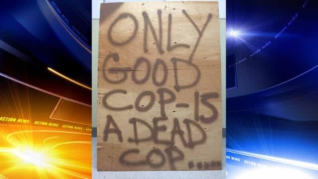 Pennsylvania Police Issue Challenge to "Dead Cop" Sign Maker
