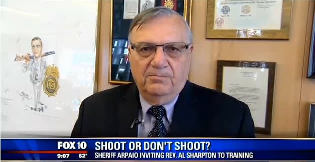 Video: Sheriff Arpaio Invites Sharpton to Undergo Use-of-Force Scenario