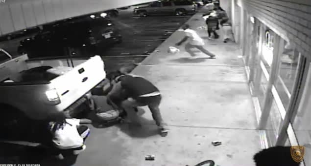 Video: Surveillance Footage Shows Suspect with Gun Before He Opened Fire on Police