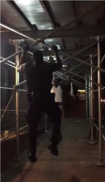 Video: NYPD Officer Wins Impromptu Pull-up Contest Against Neighborhood Teen