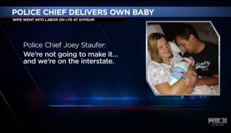 Video: Colorado Police Chief Delivers Baby Daughter on Side of Road
