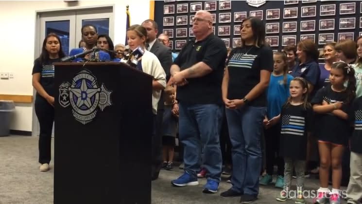 Video: Dallas Officers' Families Call on City Leaders to Give Officers More Security