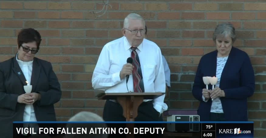 Video: Vigil Held for Slain Minnesota Investigator