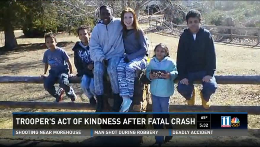 Video: Georgia Trooper's Touching Gesture Helps Orphaned Siblings