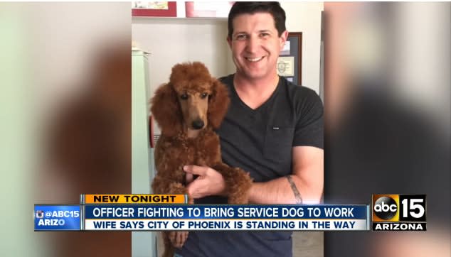Video: Phoenix Officer Fights to Bring Service Dog to Work