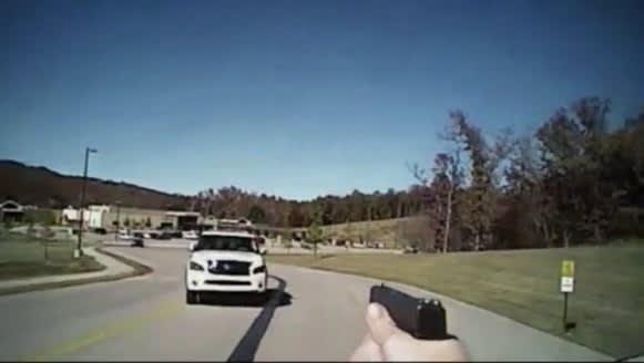 Video: Suspect Drives SUV Straight Into Oklahoma Officer
