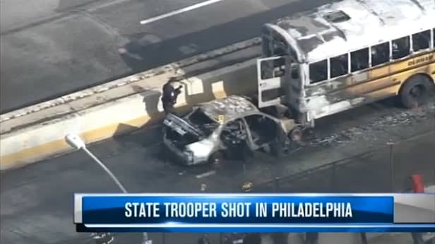 Video: Pennsylvania Trooper Shot Following Fiery Crash