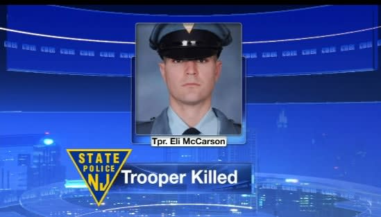 Video: New Jersey Trooper Killed in Single-Car Crash