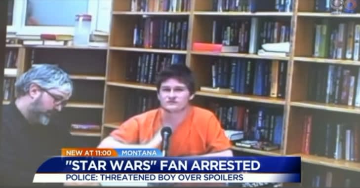 Video: Montana Man Jailed After Threatening to Shoot Boy Over 'Star Wars' Spoiler