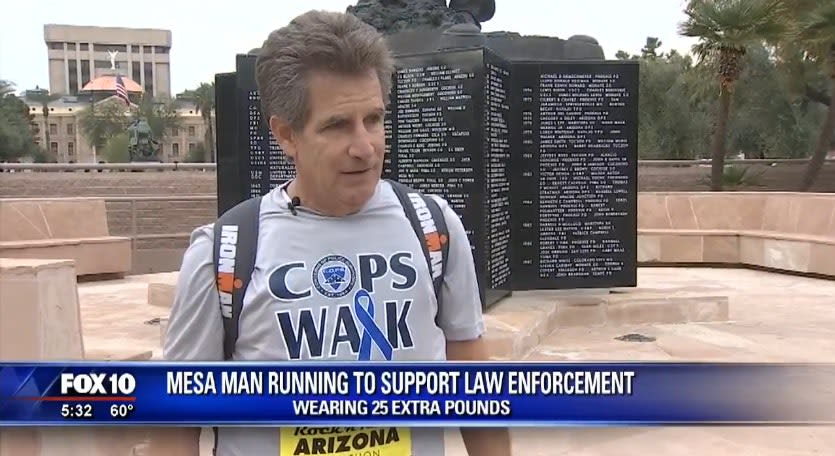 Video: Arizona Runner Honors Fallen Law Enforcement Officers