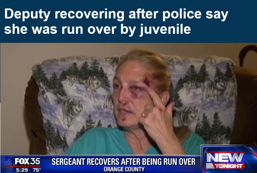 Video: Florida Deputy Run Over by Juvenile Recovering