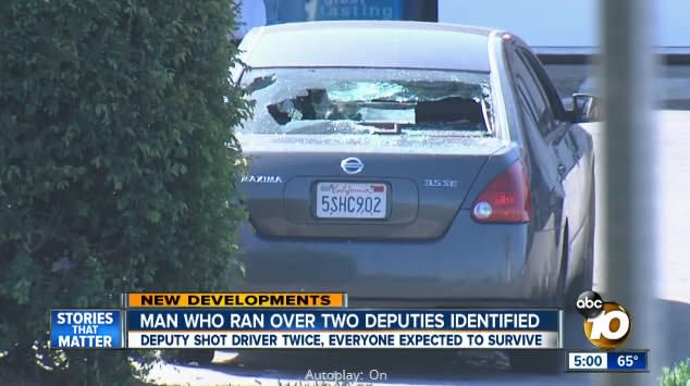 Video: Suspect Runs Over 2 San Diego Deputies, Deputy Shoots Driver