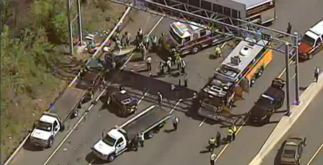 Video: Helicopter Lands on Roadway to Rescue Maryland Trooper from Crash