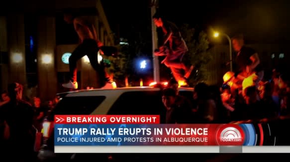 Video: Albuquerque Officers Injured at Anti-Trump Protest