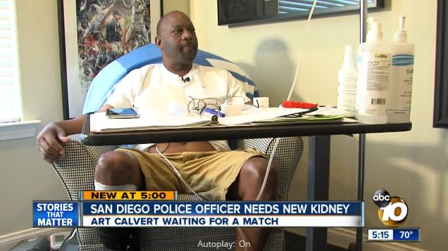 Video: San Diego Police Officer Awaits New Kidney