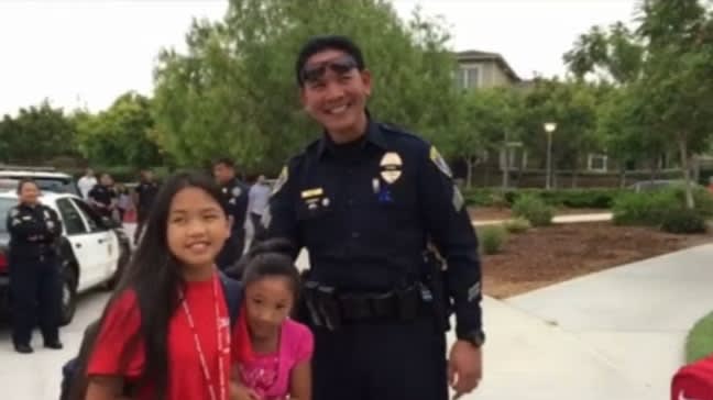 Video: San Diego PD Officers Drive Fallen Officer's Daughter to School