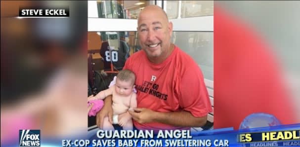 Video: Retired NJ Officer Rescues Baby from Hot Car