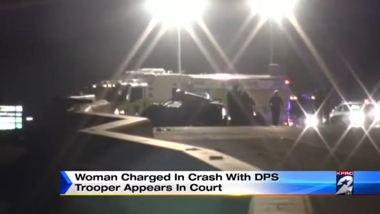 Video: TX Trooper Critically Injured After Woman Crashes Into Cruiser