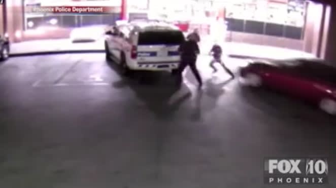 Video: Driver Rams 3 Phoenix Officers with Car