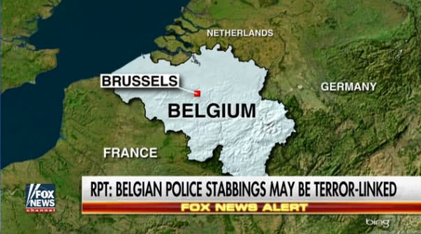 Video: 2 Belgian Police Officers Stabbed in Possible Terror-Related Incident