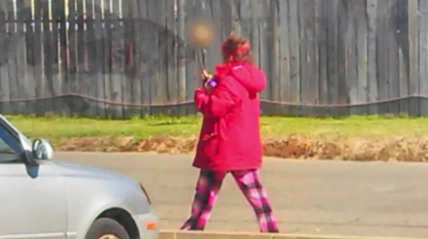 Video: Woman Carrying Skull on Stick Leads CA Police to Human Remains