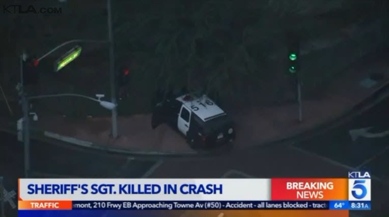 Video: L.A. County Sheriff's Sergeant Dies in Crash
