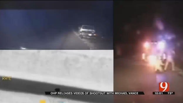 Video: Footage Shows OK Fugitive's Fatal Shootout with Troopers