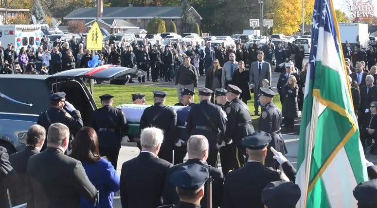 Video: Thousands Attend Funeral for Slain NYPD Sergeant