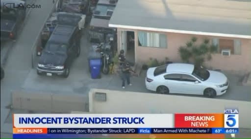 Video: 2 Detained After Shots Fired at CA Officers, Bystander Wounded