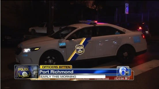 Video: 2 Philly Officers Bitten by Suspect During Violent Struggle