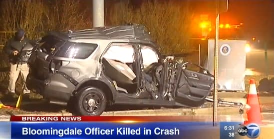 Video: IL Officer Killed in Crash Responding to Retail Theft Call