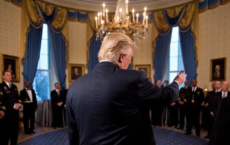 Trump Holds White House Reception for Law Enforcement and First Responders
