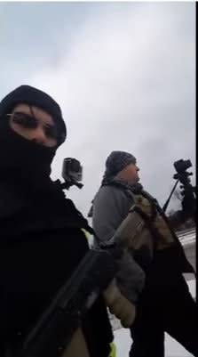 Video: Masked Man Openly Carrying Rifle and Wearing Armor Arrested in Michigan Police Station
