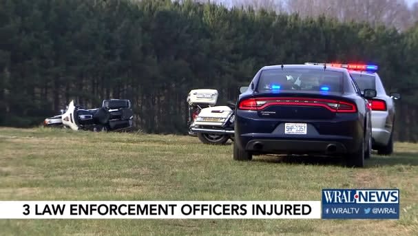 Video: 2 NC Officers, Deputy Injured in Motorcycle Crash During Training Exercise