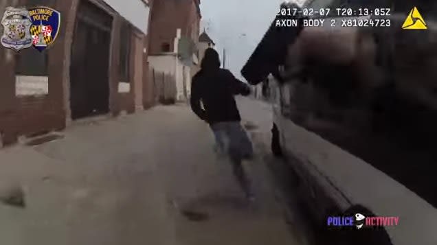Video: Footage Shows Man Pointed Gun at Baltimore Detective Before OIS