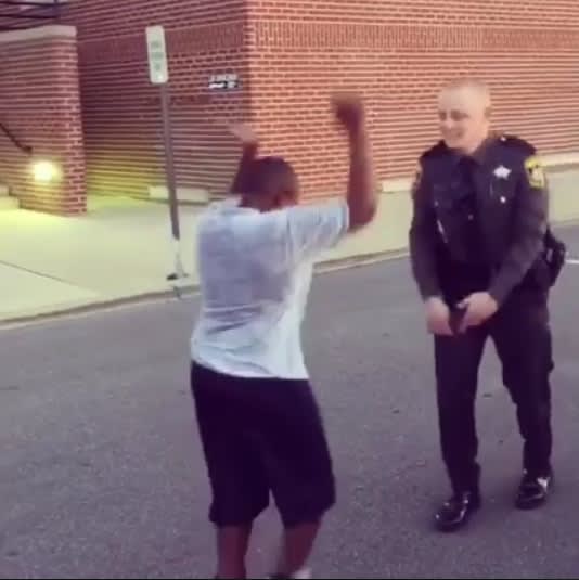 Video: NC Boy Challenges Deputy to Dance-off