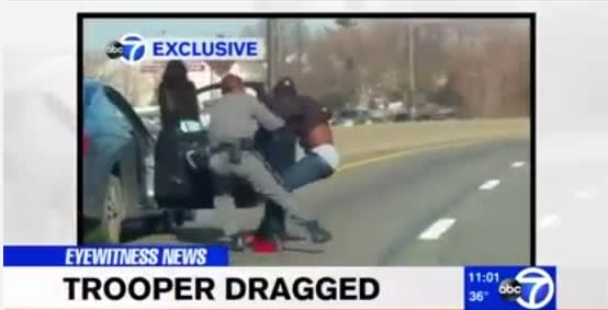 Video: NY State Trooper Dragged During Traffic Stop