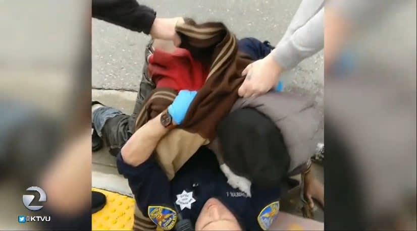 Video: Good Samaritans Come to CA Officer's Aid After Street Attack