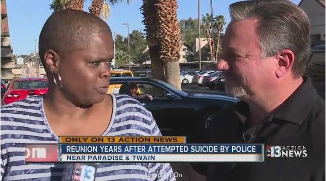 Video: Retired Las Vegas Lieutenant Reunites with Woman He Helped Save from Suicide by Cop