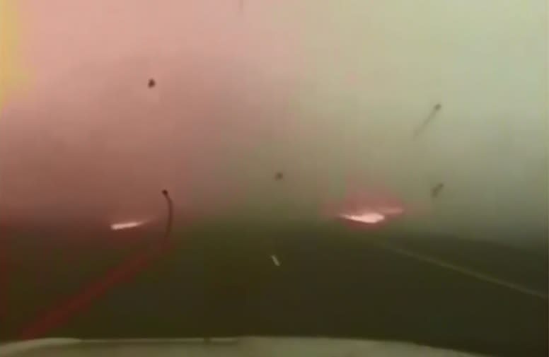 Video: Kansas Trooper Drives Through Wildfire to Rescue Stranded Motorist