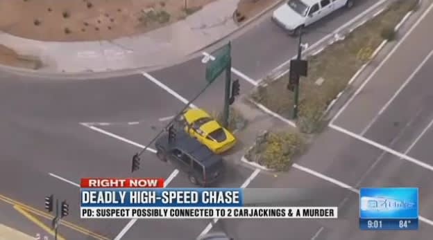 Video: Undercover AZ Officer Rams Murder Suspect to End High-Speed Chase