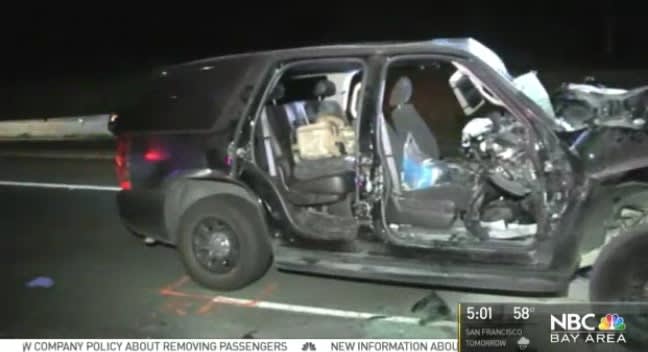 Video: 2 CHP Officers Help Rescue Other CA Officer From Fiery Crash With Big Rig