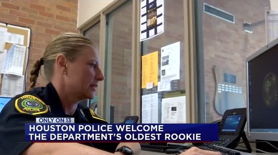 Video: 53-Year-Old Rookie Joins Houston PD