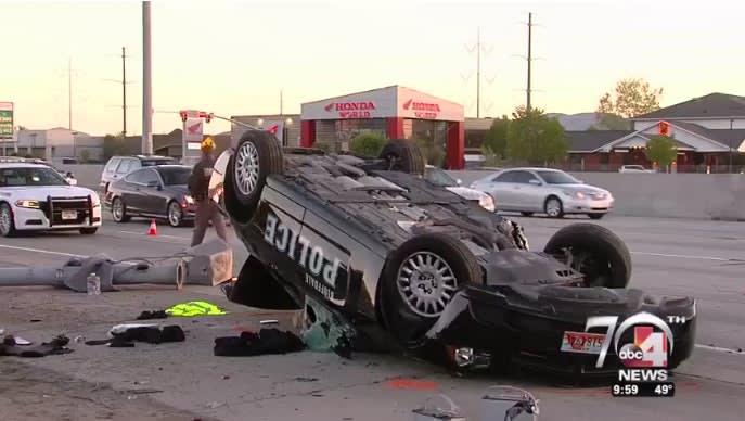 Utah Officer Injured in Cruiser Rollover During Pursuit