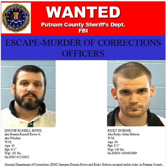 Manhunt Expands for Escaped Inmates Wanted for Georgia Prison Guards' Deaths